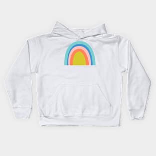 Whimsical Rainbow Art Kids Hoodie